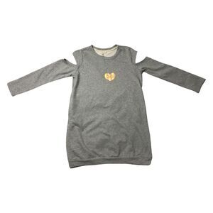 Hayden Girls NWT Gray  Peek-A-Boo Long Sleeve Sweatshirt Tunic Pockets Size XL